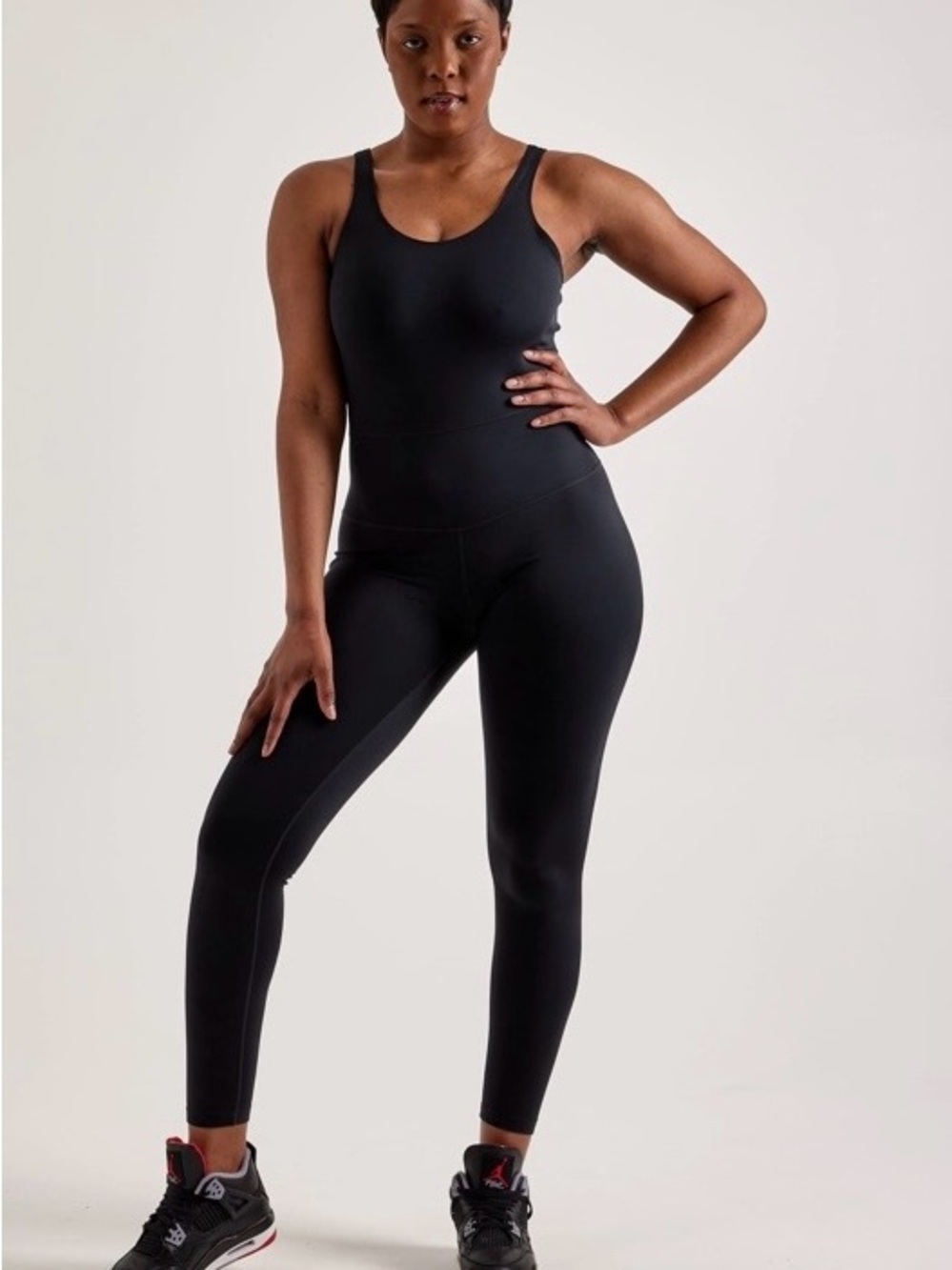 Nike Woman’s Black Dri-FIT‎ Athletic Halter Neck Full Bodysuit. L